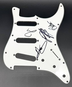 Autographed Fall Out Boy Guitar Pickguard - 11 X 8 in