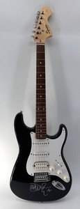 Squier Stratocaster Electric Guitar - Autographed by John Mayer - 39 in