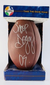 Snoop Dogg Autographed Wilson NFL Football in Fotoball Box