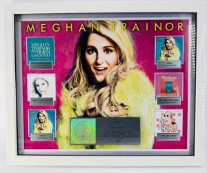 Meghan Trainor RIAA Certified Gold & Platinum Record Display
