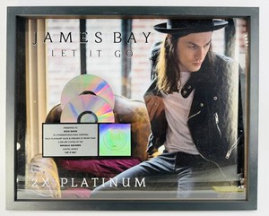 James Bay - Let It Go - RIAA 2x Platinum Framed Award