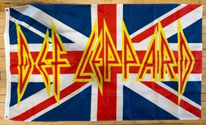 Def Leppard Union Jack Rock Music Flag