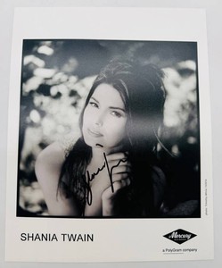 Autographed Shania Twain Mercury Records Publicity Photograph #1