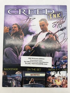 Autographed Creed 2002 Welcome Edition Fan Club Magazine