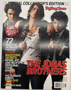 Autographed Rolling Stone Jonas Brothers Collectors Edition - Kevin, Joe & Nick