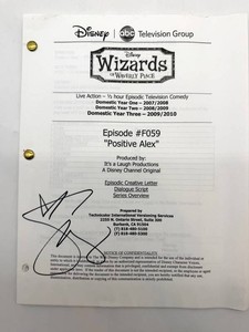 Disney Wizards of Waverly Place F059 Script - Autographed by Selena Gomez