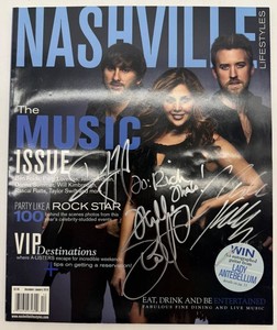 Lady Antebellum Signed Nashville Lifestyles Music Issue December 2009January 2010