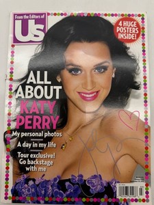 Katy Perry Autographed Us Magazine - September 29, 2011