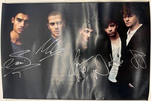 One Direction - Signed Promotional Poster - Five Autographs