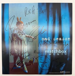 Signed Matchbox Twenty Mad Season Double-Sided Promotional Piece
