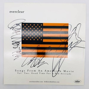 Everclear Autographed Double-Sided 12x12 Album Artwork