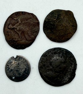 Antique Coins including Spanish Empire Charles III 8 Reales 1775