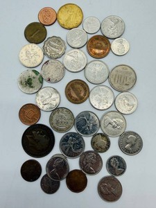 World Coins Mixed Lot - Canada, UK, Germany & Japan
