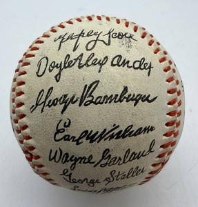 Facsimile Baseball With Multiple Signatures