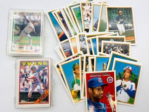 Vintage Baseball Trading Card Mixed Lot - Puckett, Sosa, Canseco & Abbott
