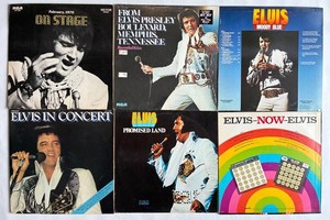 Elvis on Stage, Moody Blue, Promised Land & More Lps (Lot of 6)