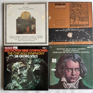 Vintage Classical Vinyl Record Box Sets - Handel, Vivaldi & Beethoven (Lot of 4)