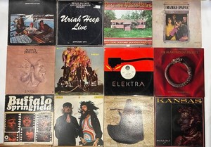 Crosby, Stills & Nash Self-Titled Album & Classic Rock Lps (Lot of 12)