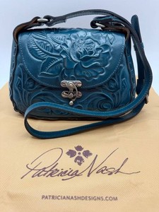 Patricia Nash Designs Embossed Leather Crossbody Handbag