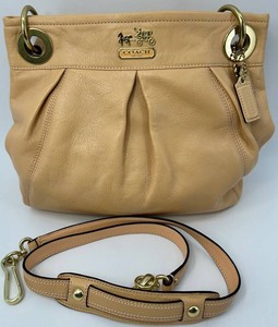 Coach Madison Apricot Pleated Leather Hippie Shoulder Bag and a Convertible Strap - 14576
