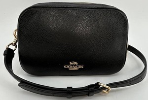 Coach Jes Black Pebble Leather Crossbody Bag - F38956