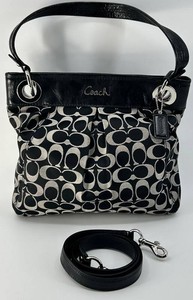Coach Ashley Signature Sateen Hippie Shoulder Bag with Strap - 17599