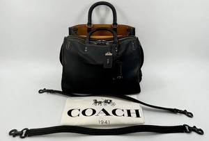 Coach Rogue Satchel with Dual Top Handles, Detachable Shoulder Straps and Dust Bag - 38124