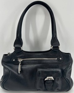 Cole Haan Black Leather Satchel Handbag