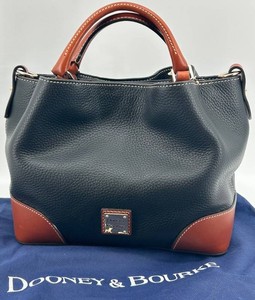 Dooney & Bourke 1975 Pebbled Leather Satchel With Straps