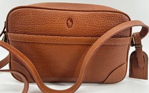 Ralph Lauren Pebbled Leather Crossbody Bag - Brown