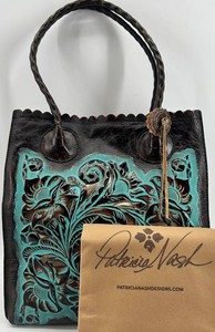 Patricia Nash Designs Tooled Leather Floral Tote Handbag