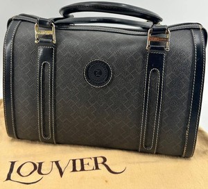 Louver Paris Charles Jourdan Black Monogram Satchel