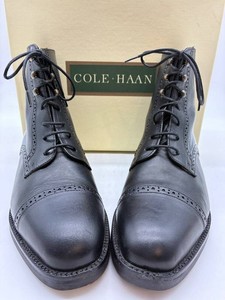Cole Haan F6014 Womens Black Leather Boots Size 7 12