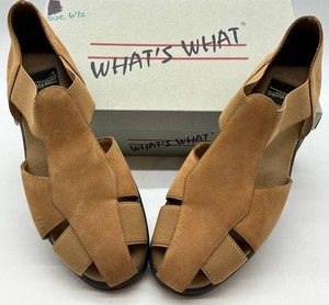 Whats What 87161-3 Leather Sandals Size 6.5M