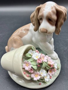 Vintage Lladro 07672 Travesura It Wasnt Me Puppy Figurine with Original Box