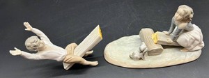 Vintage Lladro No. 4867 Columpio Porcelain Figurine - for Repair