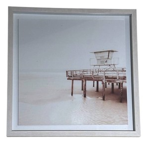 EA - Framed Beach Lifeguard Tower Photograph - Threshold Storytown
