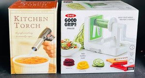 EA - Kitchen Tools - OXO Spiralizer & Kitchen Torch Mixed Lot