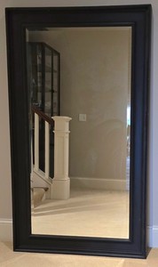 M - Wall Mirror - Uttermost 01018B Black Frame 39.5 X 69.5 in