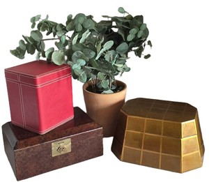M - Artificial Plant & Decorative Storage Boxes Mixed Lot