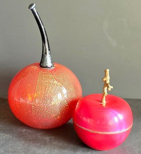 BP - Apple Figurines & Candleholder - D.L. & Co. Mixed Lot