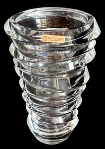 EA - Crystal Vase - Nachtmann Slice 24% Lead Crystal