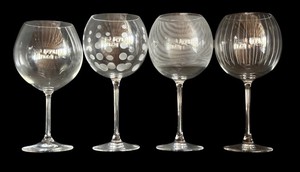 MT - Vintage Balloon Wine Glasses - Mikasa Cheers & Marquis 4-Piece Set