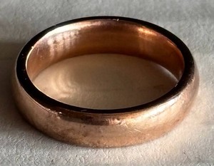 M - 14K Rose Gold Wedding Band - Size 5