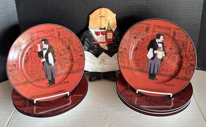 EA - Seven Williams Sonoma Guy Buffett Plates & Certified International Spoon Rest