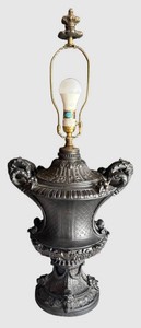 EA - Ornate Urn-Form Table Lamp