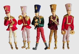 BP - Vintage Mark Roberts Toy Soldier Dolls (Lot of 5)