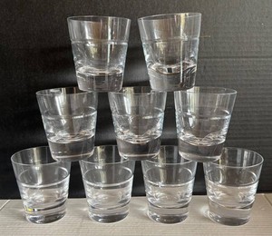 BP - Set of Nine Krosno Crystal Tumblers