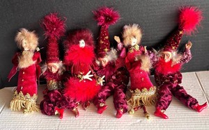 M - Christmas Elf or Fairy Dolls (Lot of 5)