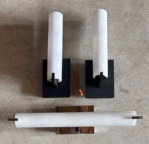 M - Three Light Fixtures - Vertical Sconces & Horizontal Fixture
